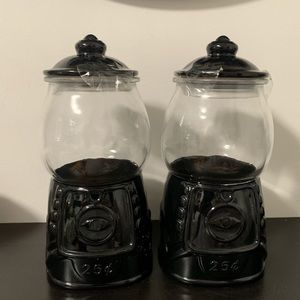 New 2 black Target bullseye gumball machines